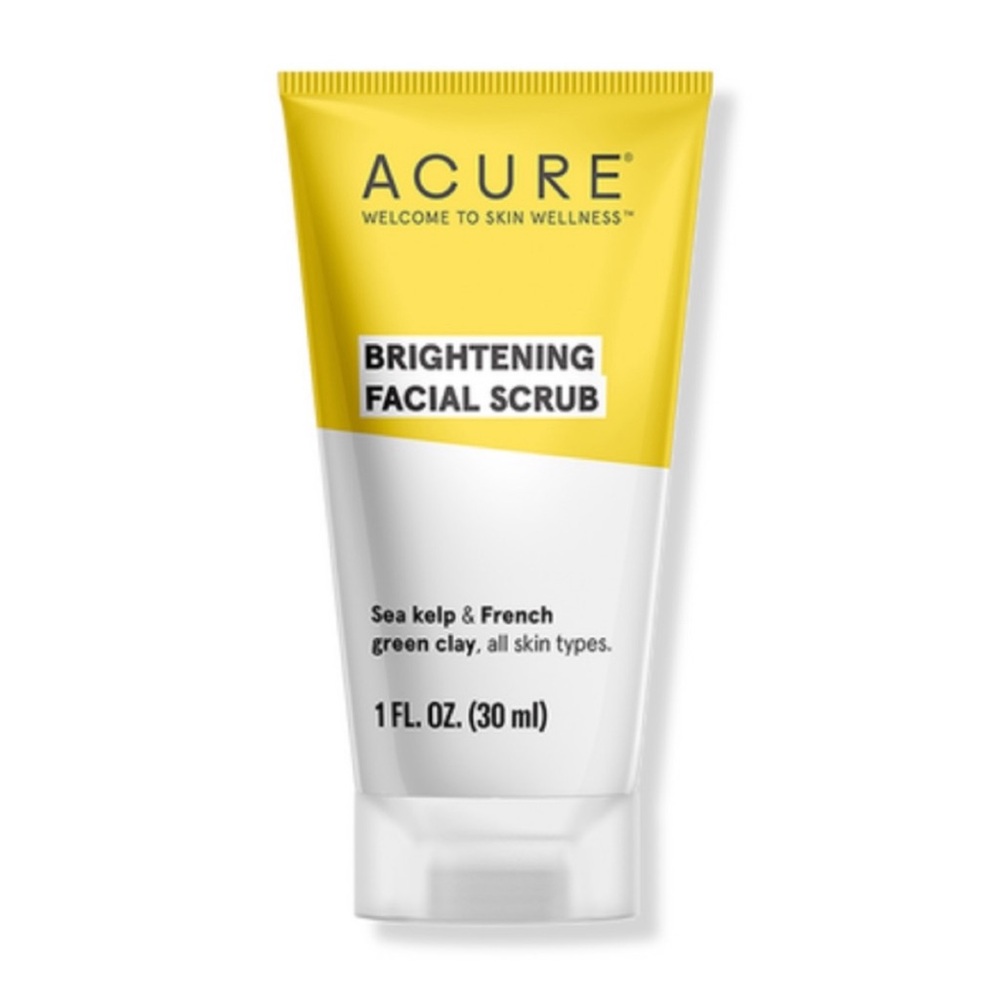 Mini acure brightening facial scrub exfoliate